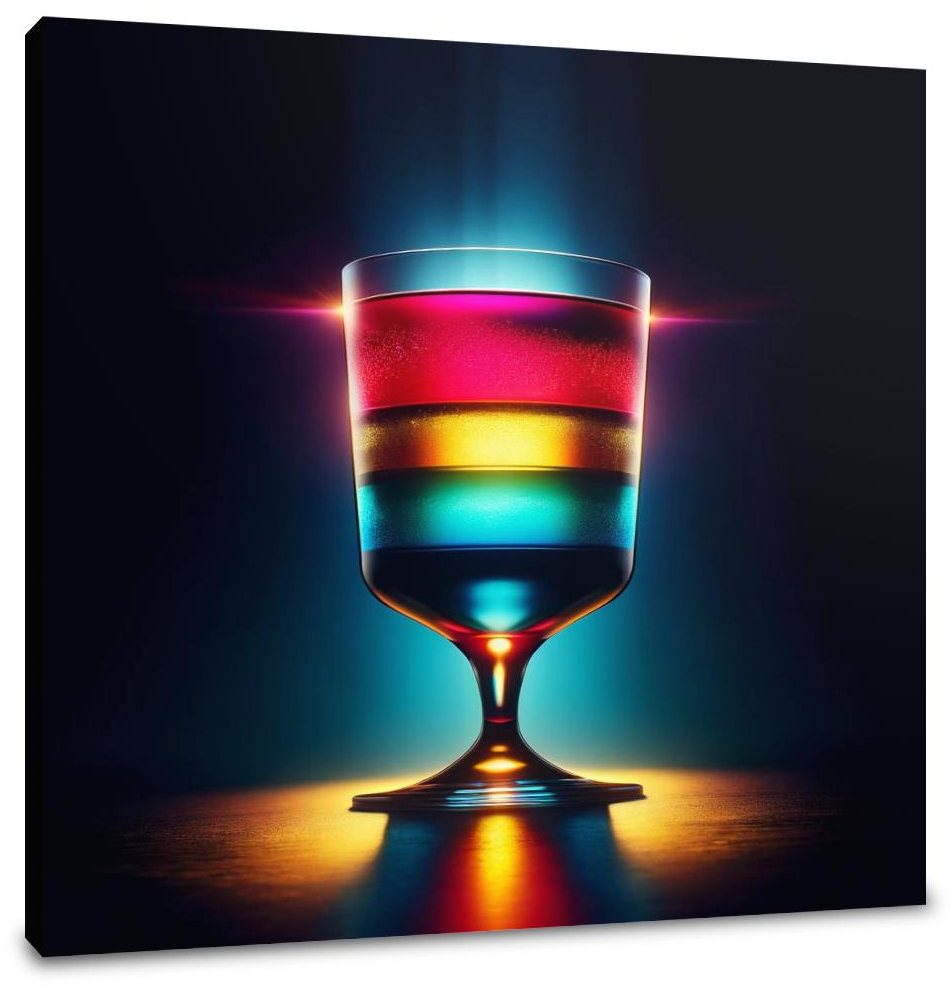 Luminous Layers Cocktail Canvas