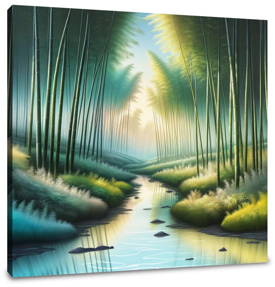 Bamboo Grove Serenity Canvas