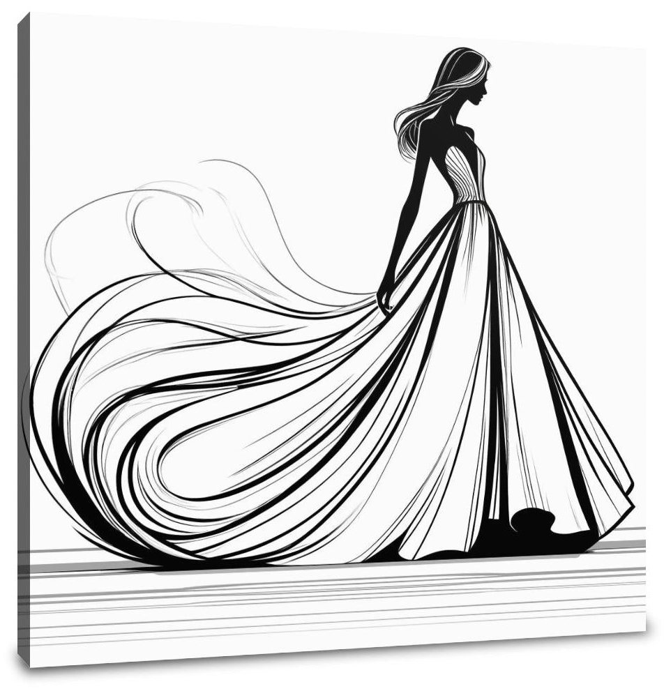 Fashion Elegance in Contrasting Canvas