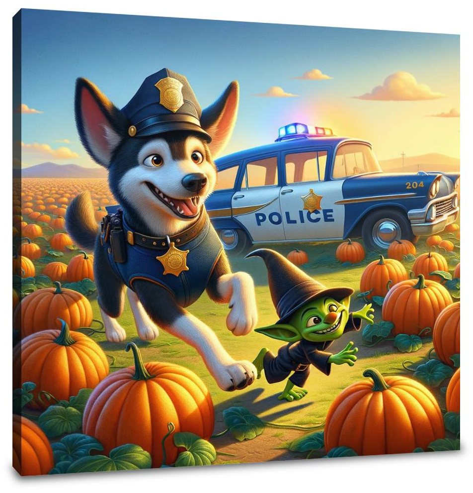 Goblin Chase Canvas