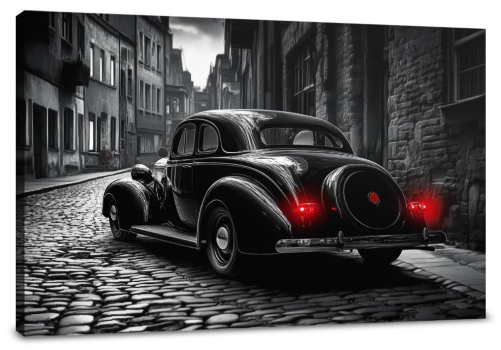Crimson Echoes Canvas