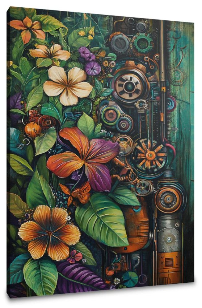 Nature-Machine Harmony Canvas