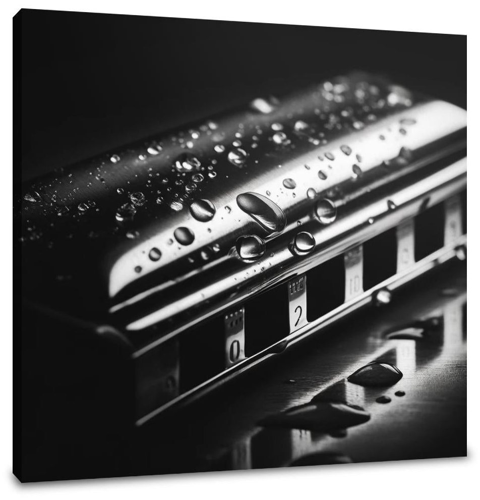Blues Droplets Canvas