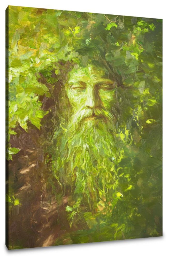 Green Man's Verdant Canvas