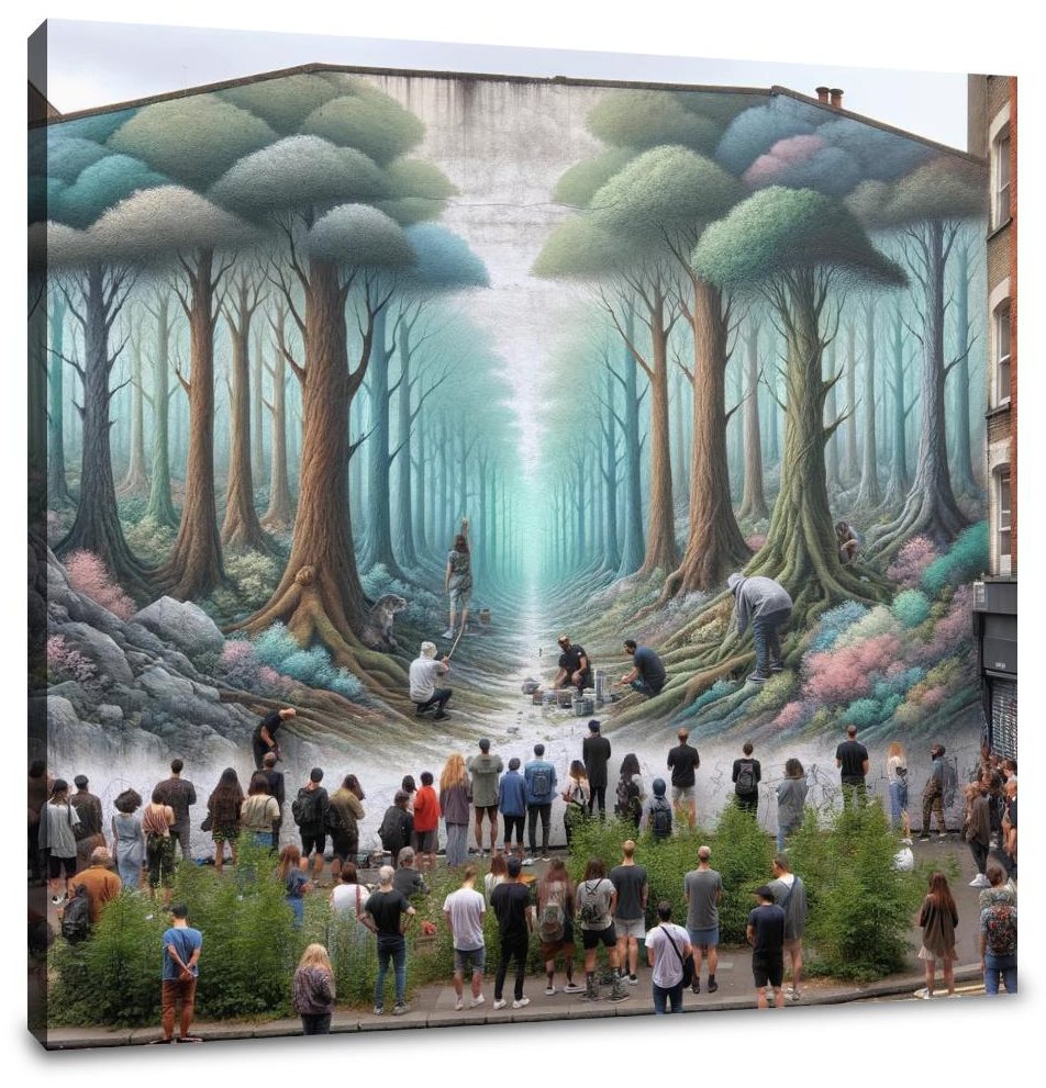 Forest Mural Oasis Canvas