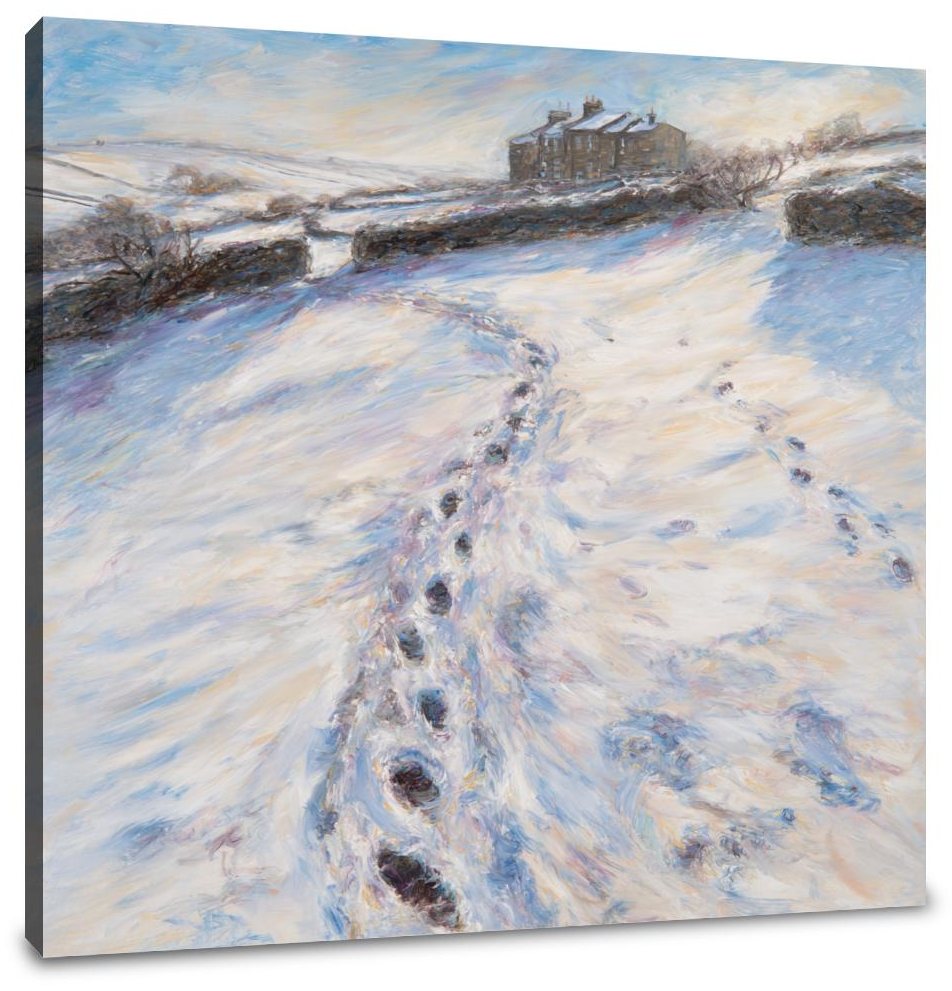 Brontë Parsonage Winter Canvas