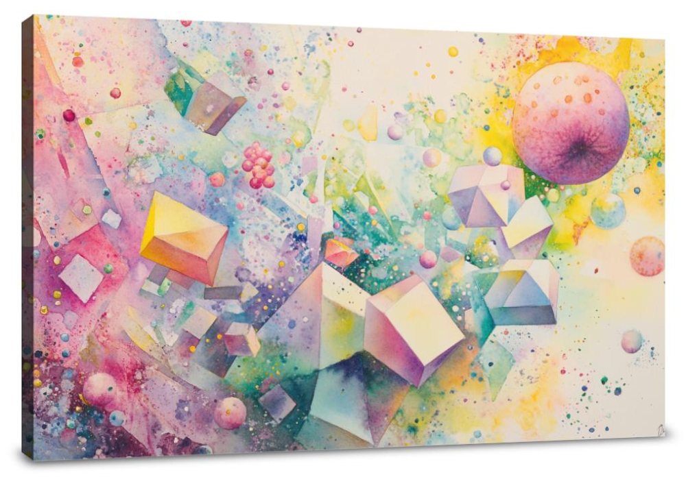Dream Fruit Geometry Canvas