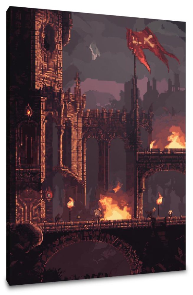Dark Fortress Fantasy Canvas