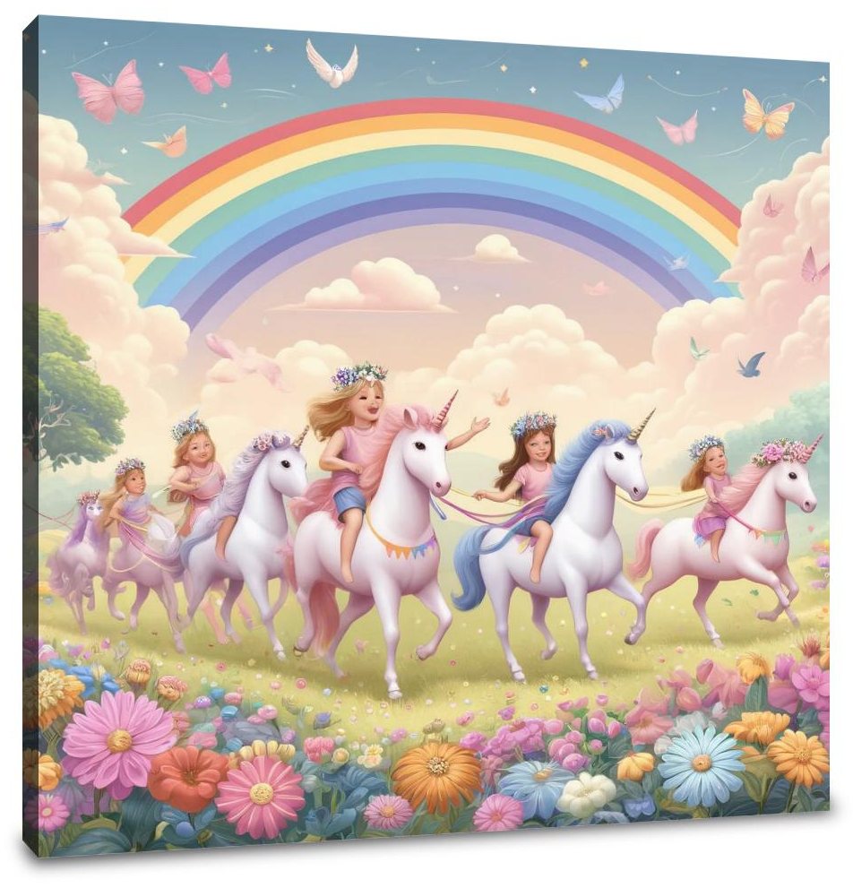 Unicorn Parade Canvas
