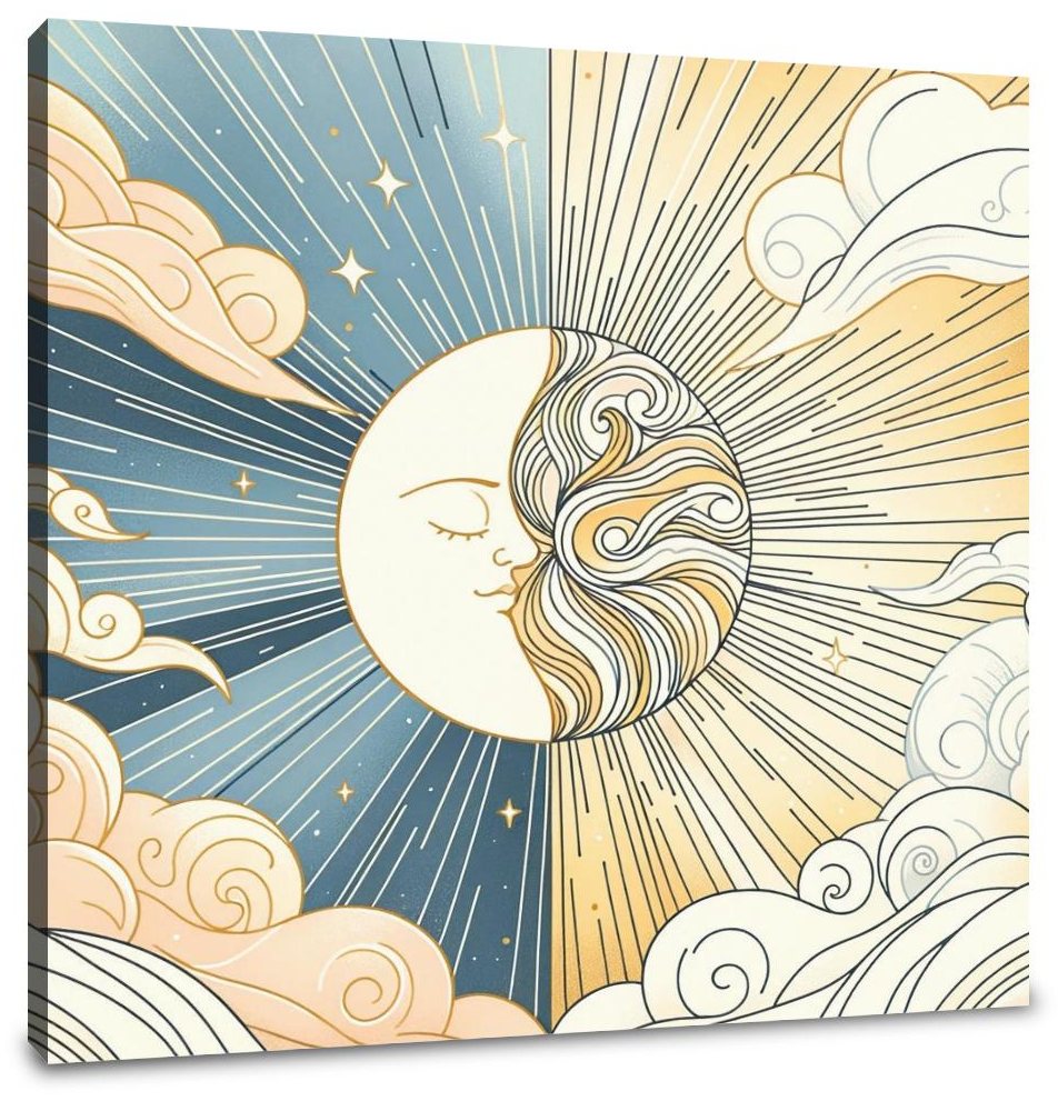 Sun and Moon Symphony Canvas