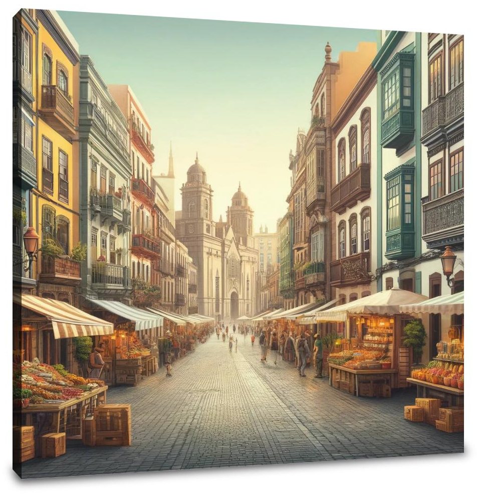 Vegueta District Canvas