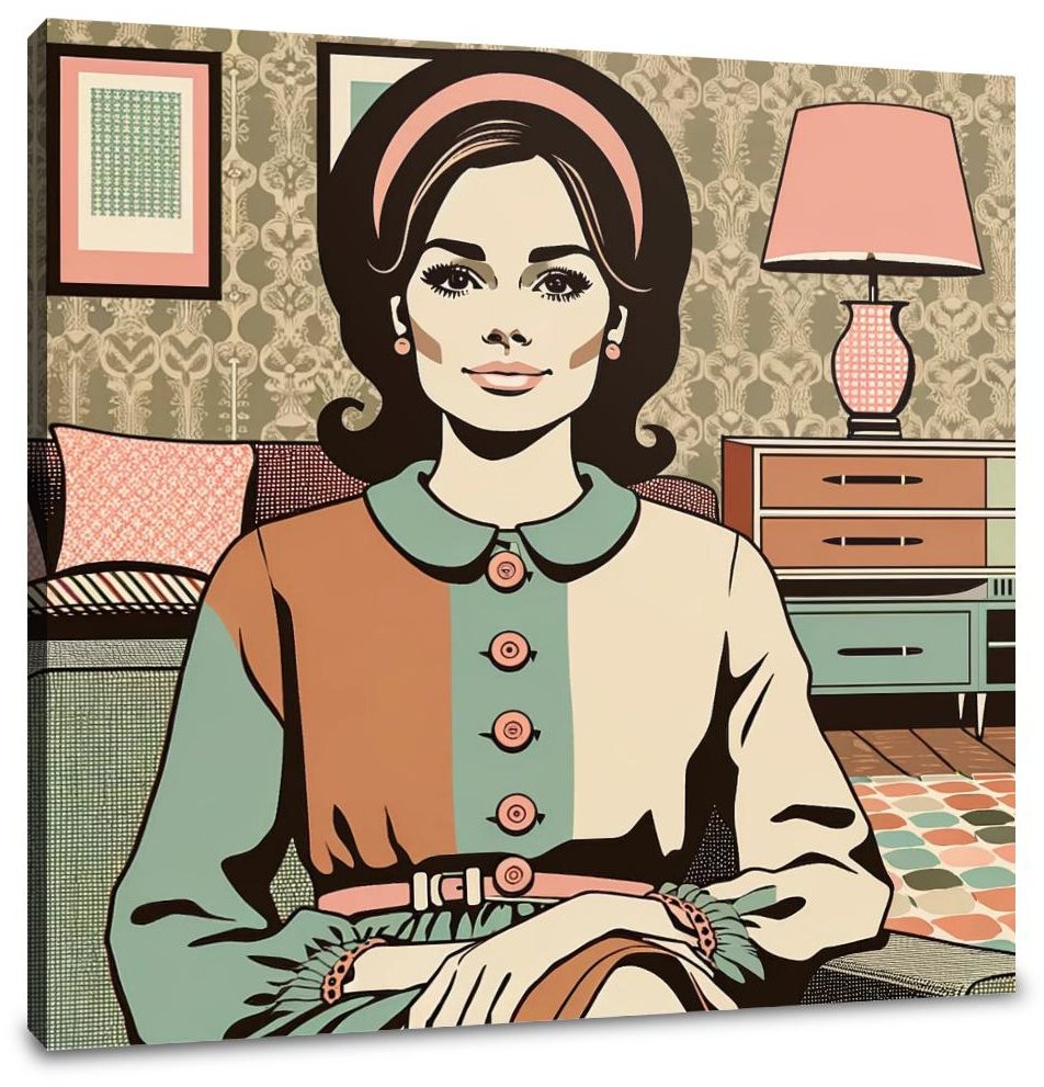 Retro Harmony Canvas