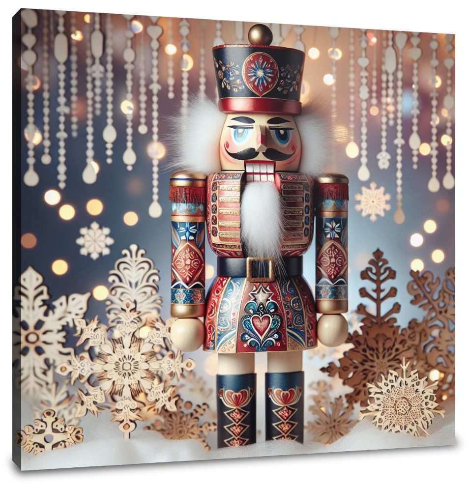 Enchanted Nutcracker Holiday Canvas