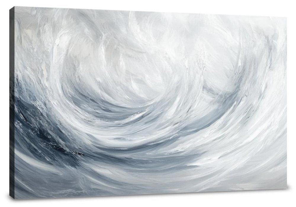 Silver Surf Whisper Canvas