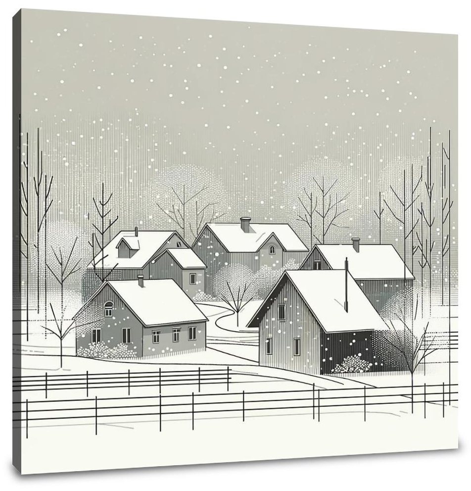 Winter's First Snow Canvas