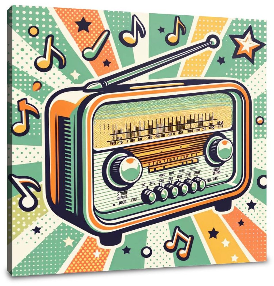 Retro Radio Canvas