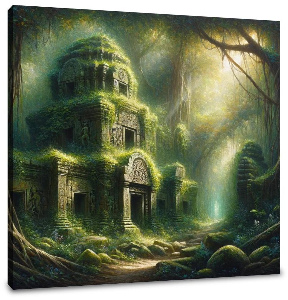 Jungle Ruins Canvas