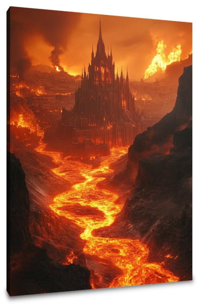 Infernal Metropolis Canvas