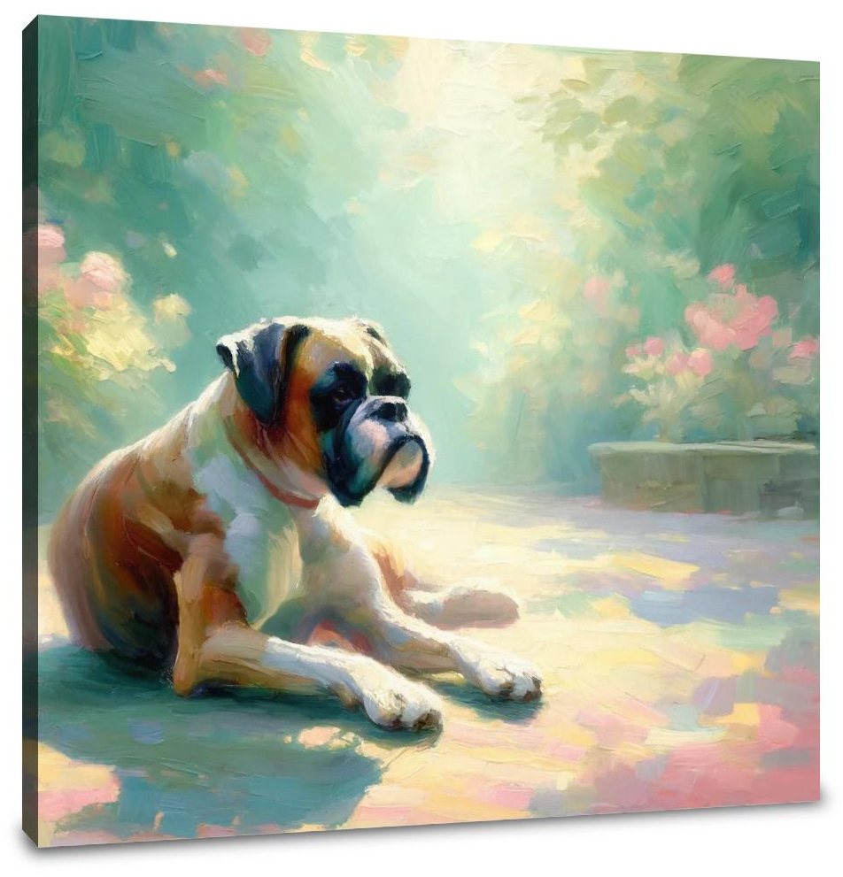A Tranquil Moment Boxer Dog Canvas