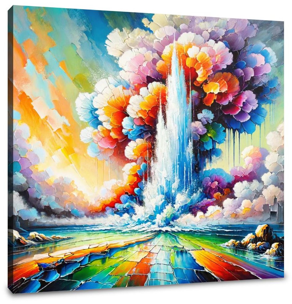 Surreal Geyser Canvas