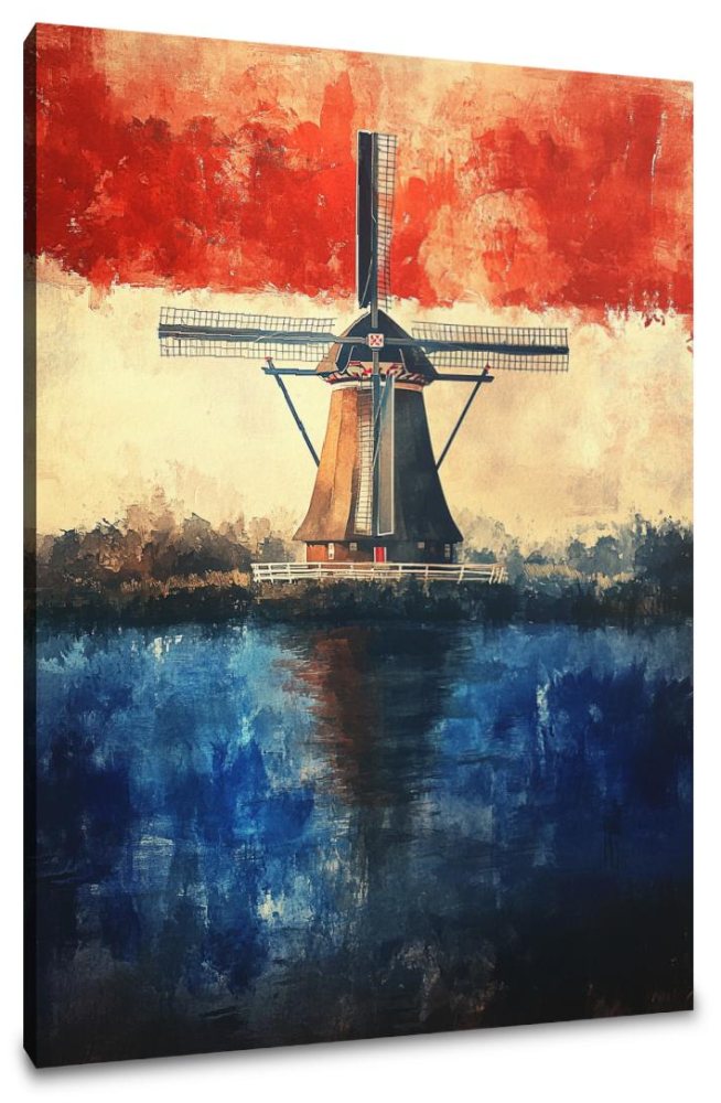 Ethereal Dutch Windmill Canvas