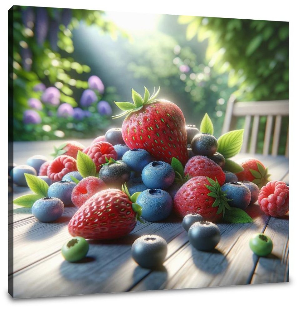 Sunlit Berries Canvas