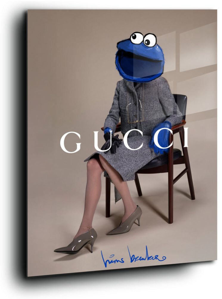 Fashion monster gucci pop art. plexiglas 60 x 80 (20 x 30 in)