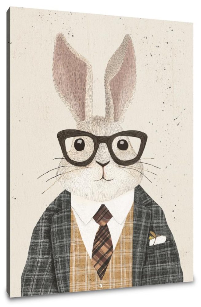 Dapper Rabbit Canvas