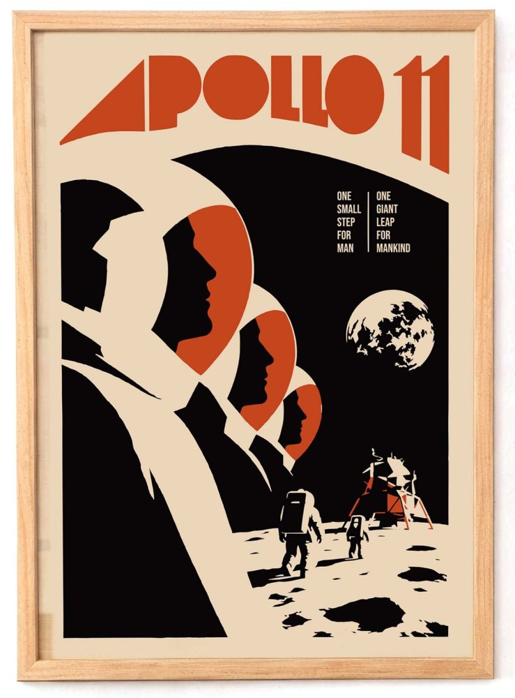 Apollo 11 Moon Landing Poster
