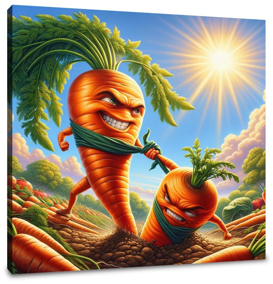 Carrot Rescue Mission Canvas
