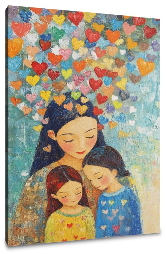 Mother’s Heart Shower Canvas