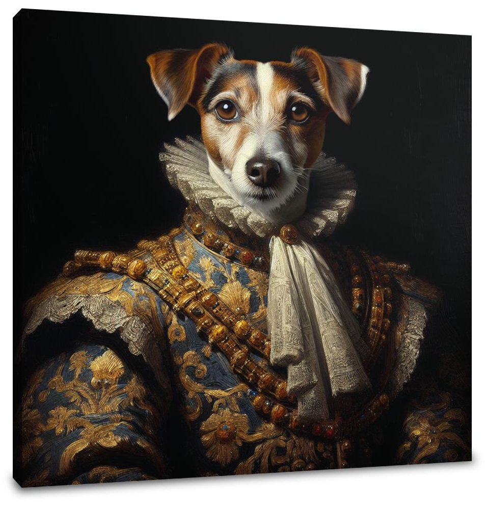 Regal Terrier Royalty Canvas
