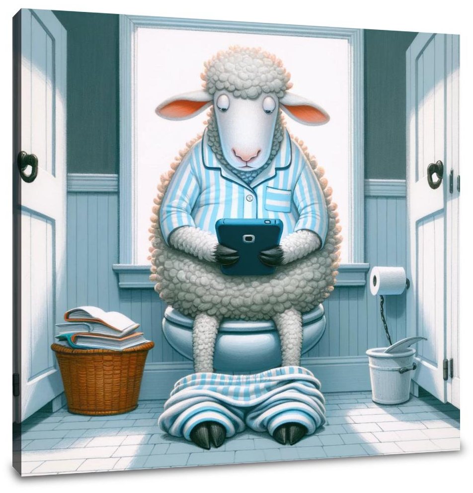 Storybook Sheep Shenanigans Canvas