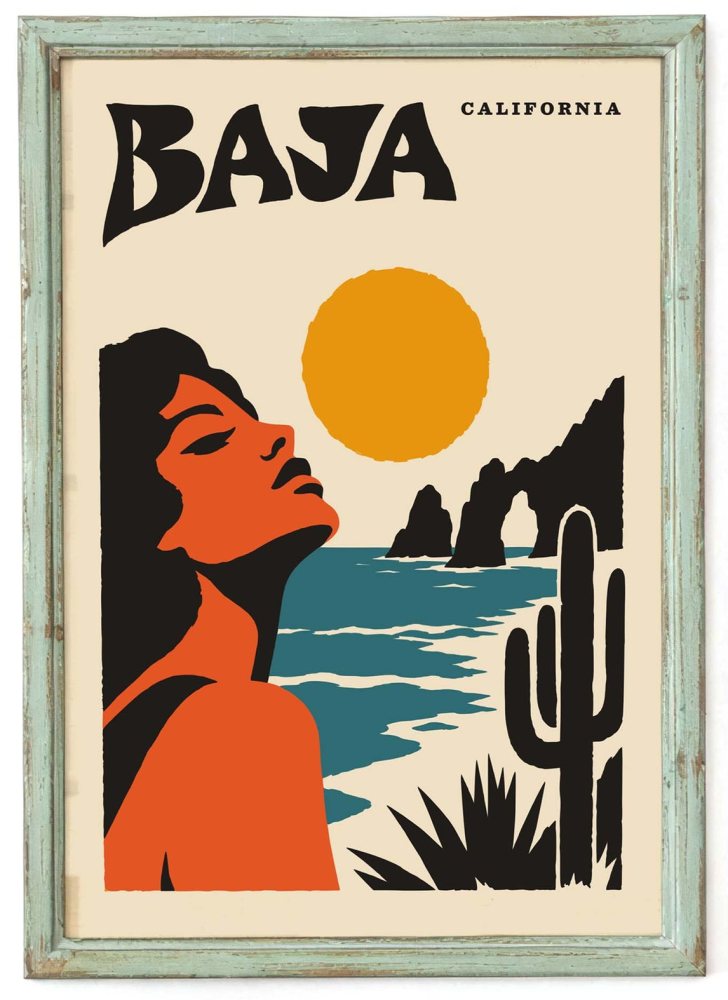 Baja California Coastal Travel Wall Art Print