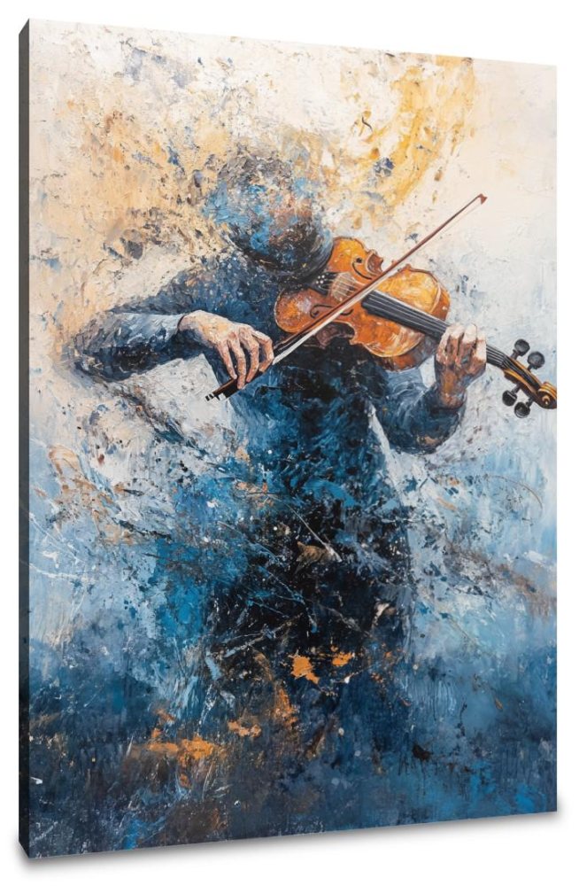Violinist's Melody Chaos Canvas