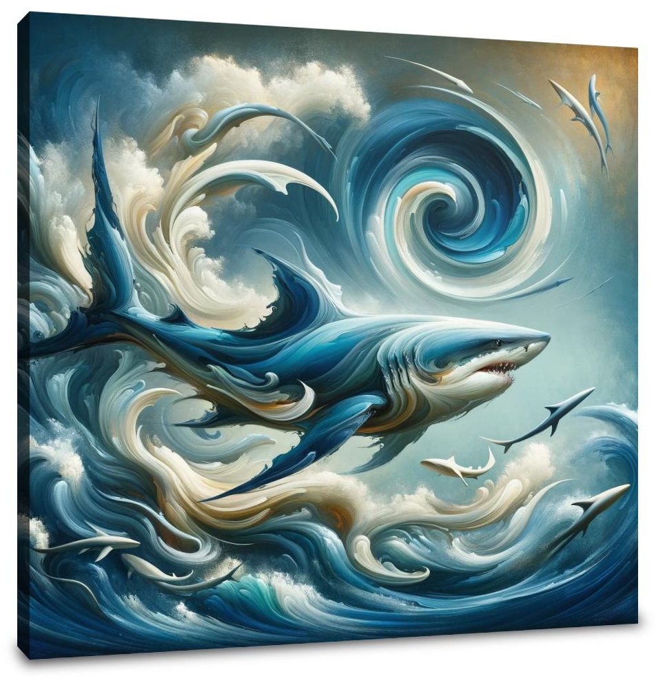 Ballet of the Sharks Canvas