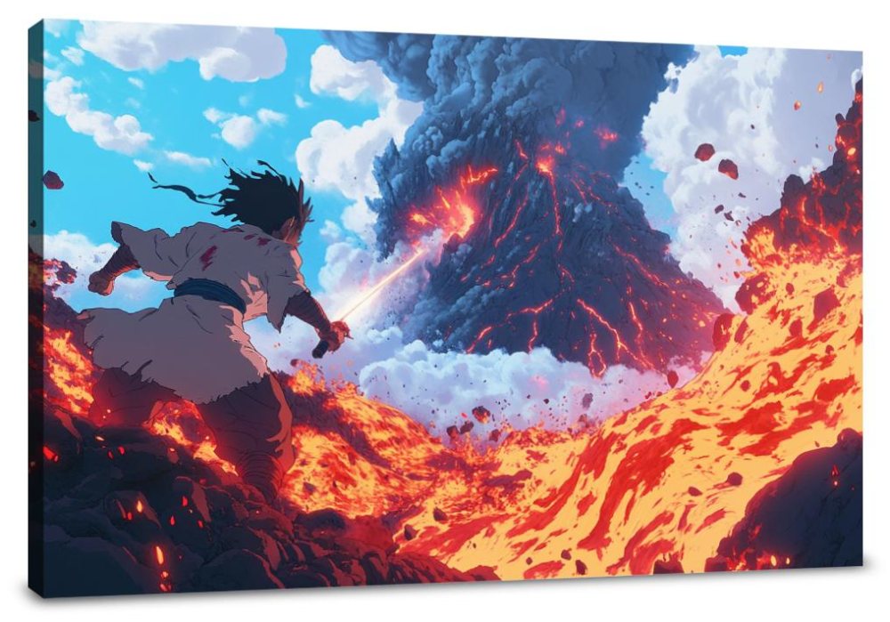 Fiery Duel Canvas