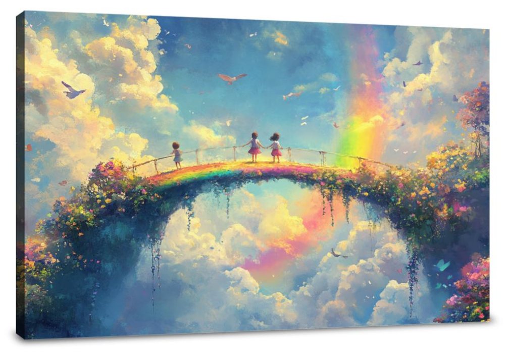 Rainbow Bridge Adventure Canvas