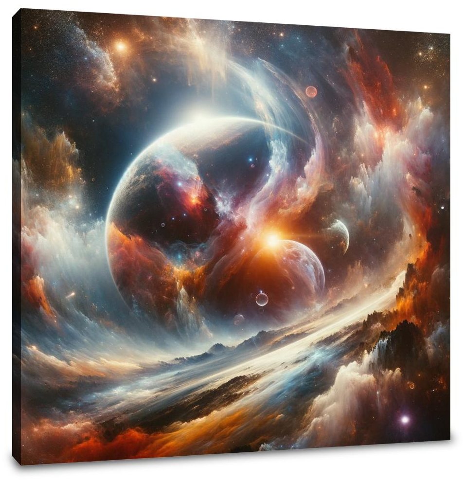 Cosmic Abstraction Canvas