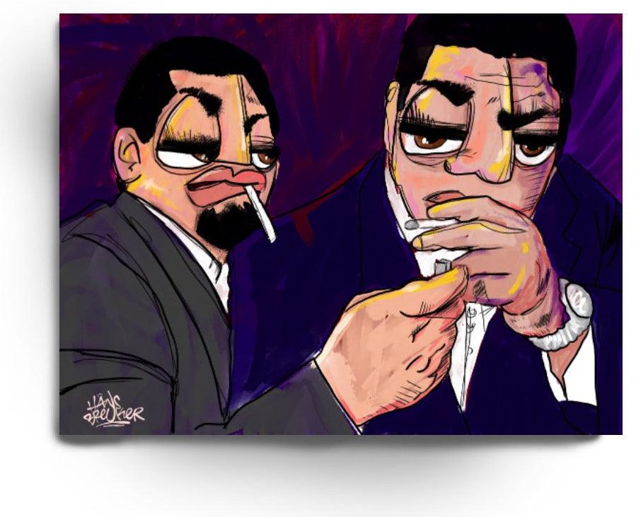 Yakuza boss smoking