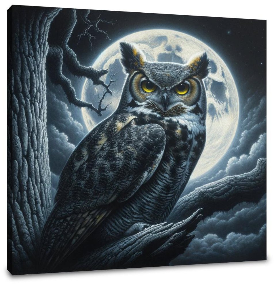 Midnight Gaze Canvas