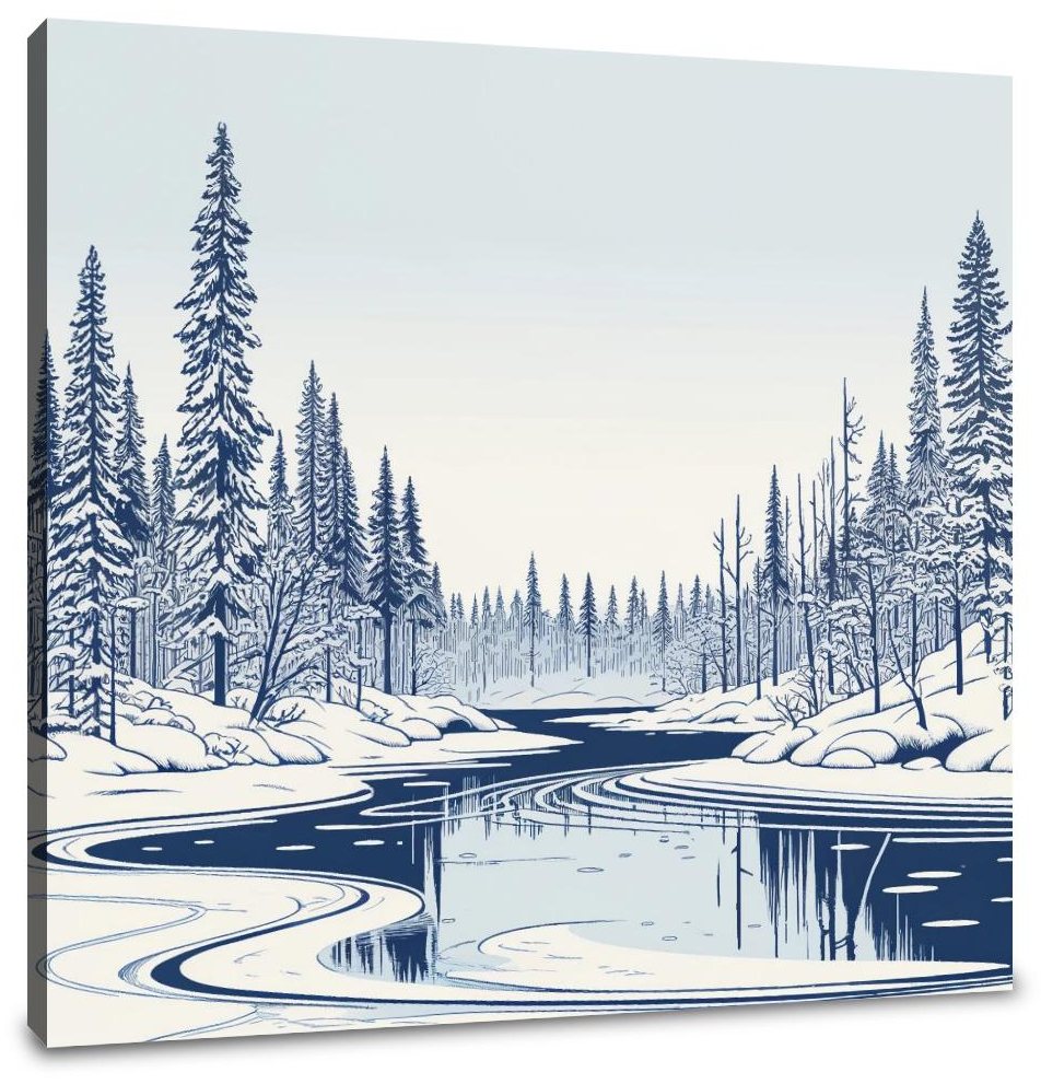 Lapland Winter Serenity Canvas