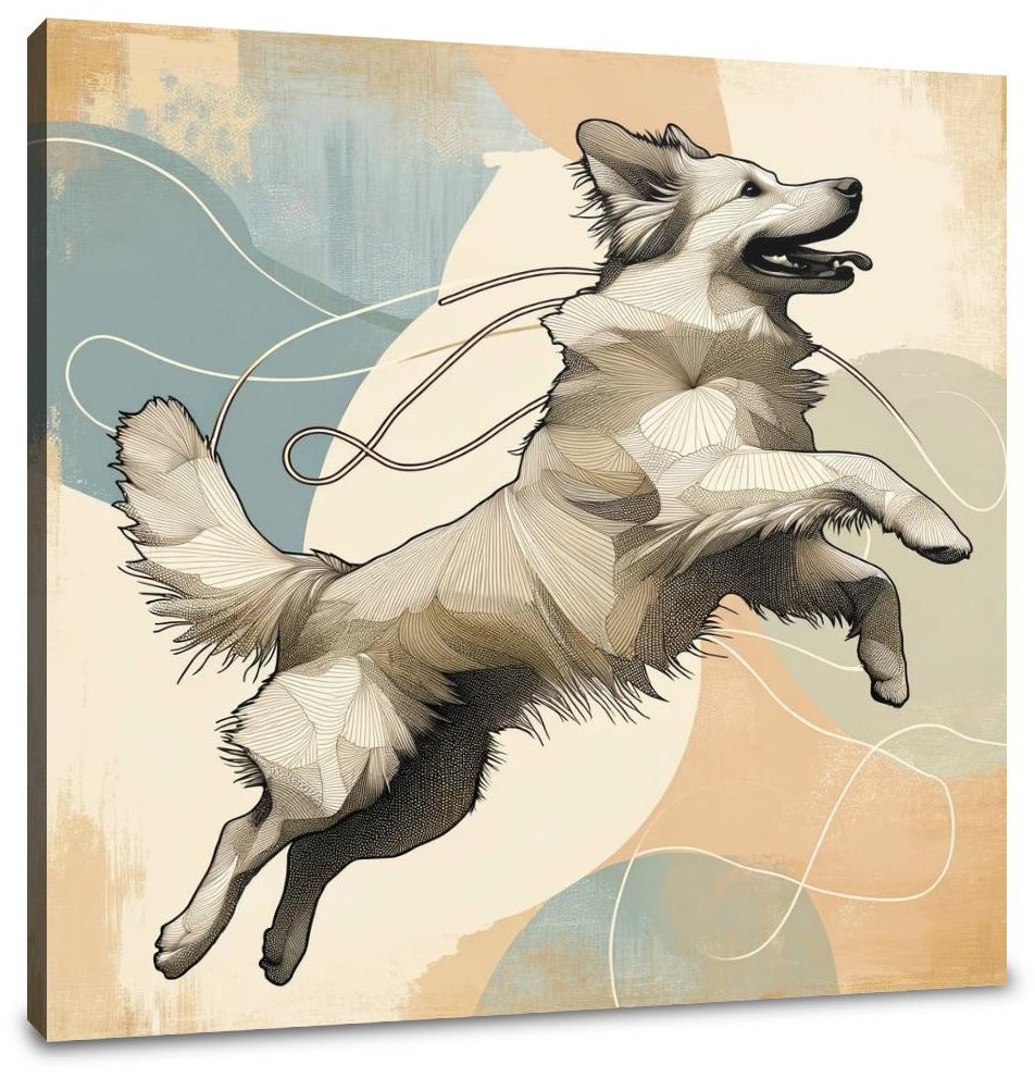 Leap of Joy Canine Canvas