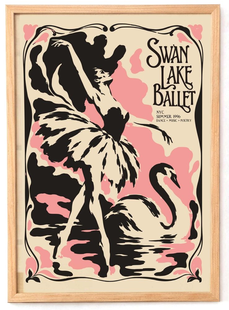 Swan Lake Ballet Dance Poster Print