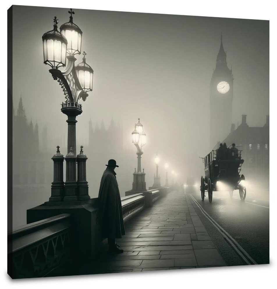Misty Dawn on Westminster Canvas