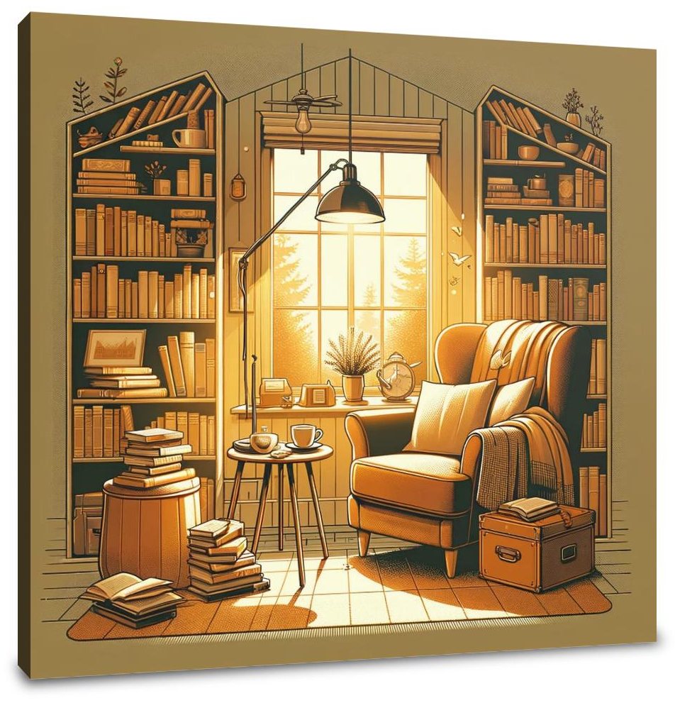 Tranquil Reader's Canvas