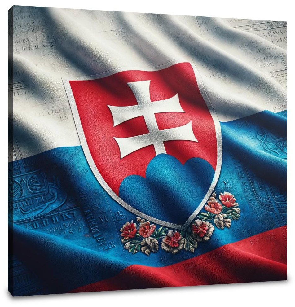 Slovakia Emblem Canvas