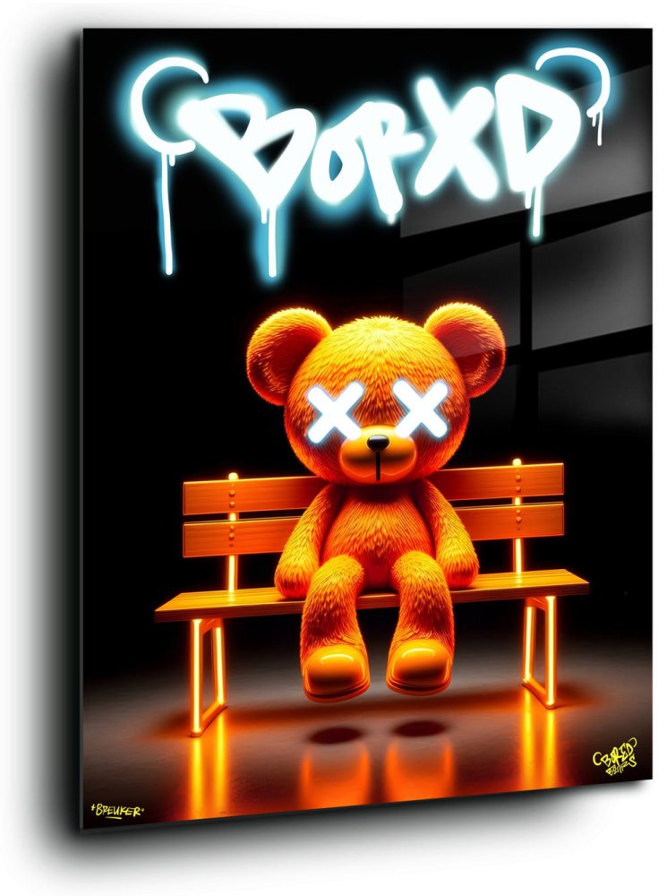 Orange flex. Chilling bored. Bored Bear