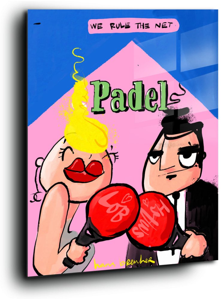Padel Schilderij – We Rule the Net We rule the net.