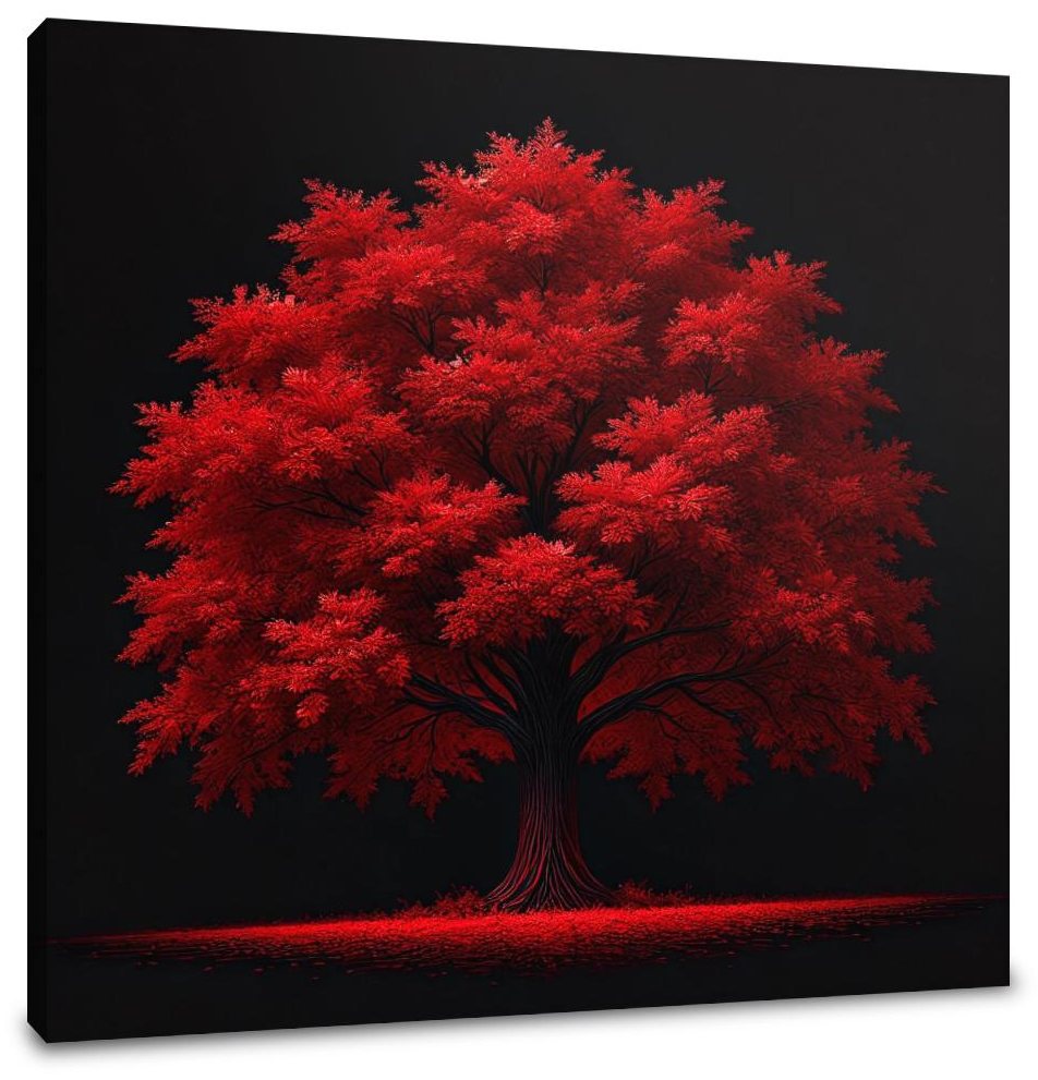 Crimson Resilience Canvas